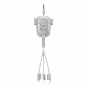 USB cable Dudao L8PRO 3-in-1 USB-C / Lightning / Micro 3A, 1.1m (... kép