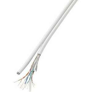 Hálózati kábel, CAT6 SF/UTP DUPLEX 50m fehér, Tru Components kép