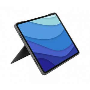 Logitech Combo Touch 12, 9" Apple iPad Billentyűzetes tok - Szürke (US) kép