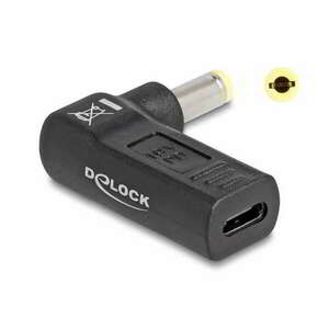 Delock 60011 USB-C 5, 5 x 2, 5 mm Laptop töltőfej adapter kép