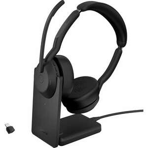 Jabra Evolve2 55 Link380c (UC) Wireless Stereo Headset - Fekete +... kép