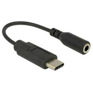 DeLock Audio Adapter USB Type-C Apa > Sztereó Jack Anya 14cm 65842 kép