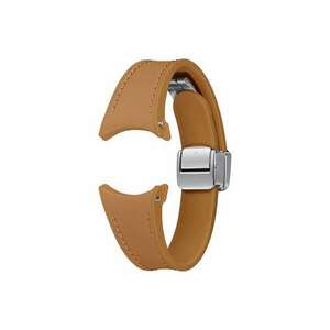 Galaxy watch6 40mm d-buckle hybrid eco-leather band (slim, s/m), camel ET-SHR93SDEGEU kép