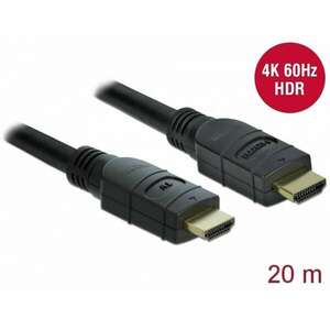 Delock Aktív HDMI kábel 4K 60 Hz 20 m (85286) kép