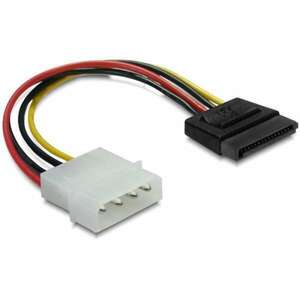 DeLock Power Kábel SATA HDD > 4 pin Apa – straight 60100 kép