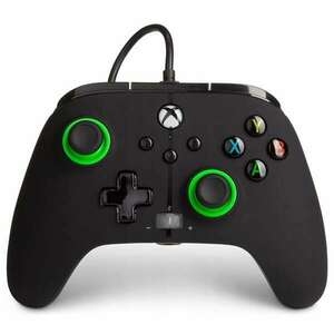 PowerA EnWired Xbox Series X|S / Xbox One vezetékes fekete-zöld k... kép
