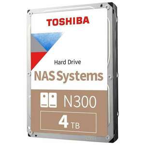 4TB Toshiba 3.5" N300 SATA merevlemez (HDWG440EZSTA) kép