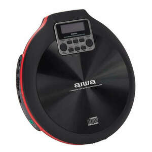Aiwa PCD-810RD Hordozható CD lejátszó fekete/piros színben kép
