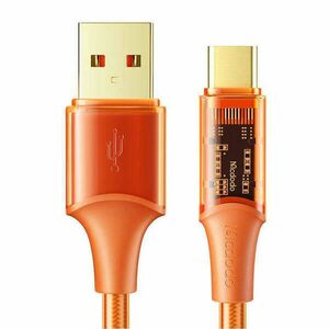 Cable USB-C Mcdodo CA-3150, 6A, 1.8m (orange) kép