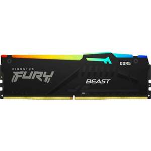 64GB 5200MHz DDR5 RAM Kingston Fury Beast RGB CL36 (2x32GB) (KF55... kép