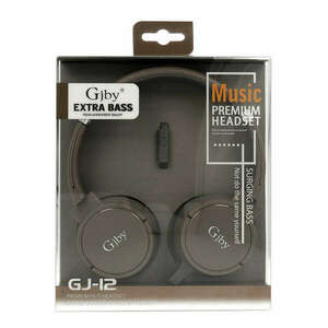 Fejhallgató-3, 5 mm jack Audio Extra Bass vezetékes barna kép