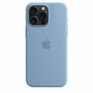 Apple iPhone 15 Pro Max Silicone Case w MagSafe - Winter Blue kép