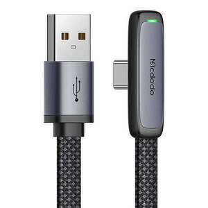 USB to USB-C cable Mcdodo CA-3340 6A 90 degree 1.2m kép