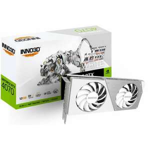 Inno3D GeForce RTX 4070 12GB GDDR6X Twin X2 OC White Videókártya kép
