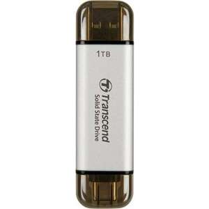 Transcend 1TB ESD310S USB 3.2 Gen 2 Type-A / Type-C Külső SSD - Ezüst kép