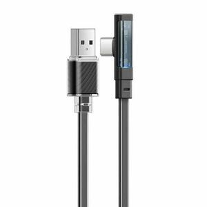 Kábel USB-C USB-C Mcdodo CA-3423 90 fokos 1.8mLED (fekete) kép