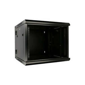 Extralink 19" Fali rack szekrény 12U 600x600mm - Fekete kép