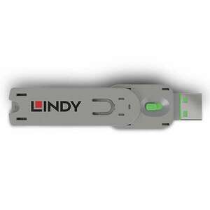 Lindy 40621 USB Type-A Portblokkoló kulcs - Zöld kép