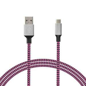 Kábel - USB A 2.0 / USB - C 2.0A 1, 5 m. - lila kép