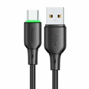 USB to USB-C Cable Mcdodo CA-4751 with LED light 1.2m (black) kép