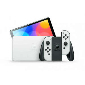Nintendo Switch OLED Modell White Joy-Con Játékkonzol, Fehér-szürke kép