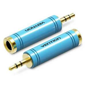 Vention 6.5mm/F -> 3.5mm jack/M, (audio, kék), kábel kép