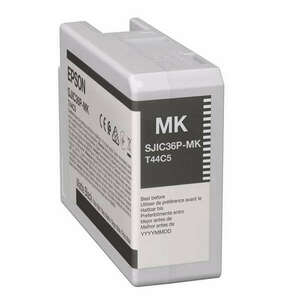 Epson SJIC36P(MK) C6500/C6000 Tintapatron Matt Black 80ml, C13T44C540 kép