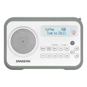 Sangean DPR-67 W/G DAB+/FM-RDS fehér-szürke digitális rádióvevő kép