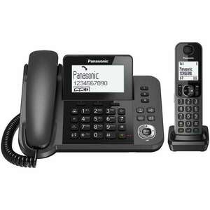 Vezetékes Telefon Panasonic KX-TGF310 Fehér Fekete Szürke kép