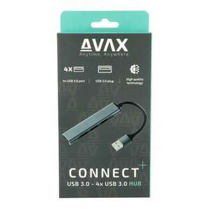 AVAX HB600 CONNECT+ USB Type-A 3.0 HUB (4 port) kép