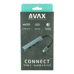 AVAX HB601 CONNECT+ USB Type-C 3.0 HUB (4 port) kép