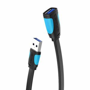 Lapos USB 3.0 hosszabbító Vention VAS-A13-B300 3m Fekete kép