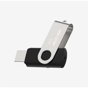 Hikvision HIKSEMI Pendrive - 32GB USB2.0, ROTARY M200S, Ezüst-Fekete kép