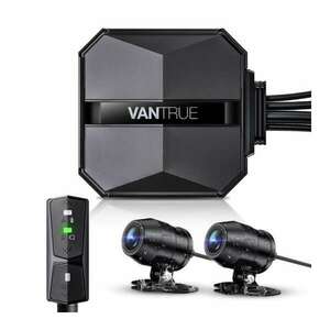 Vantrue Dash Cam - F1 (WiFi+GPS motoros kamera első + hátsó, 4K+... kép