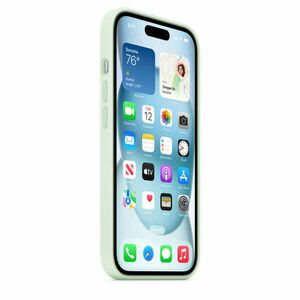 Apple iPhone 15 Silicone Case with MagSafe - Soft Mint kép