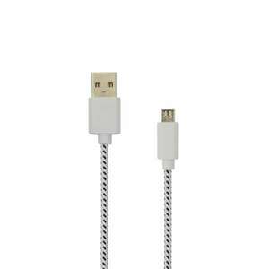 Sbox kábel, cable usb a male -> micro usb male 1 m white USB-1031W/R kép