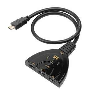 Techly 360042 HDMI Switch (3 PC - 1 Kijelző) kép