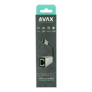 AVAX AD604 Connect Plus USB-C RJ45 Gigabit Ethernet adapter kép