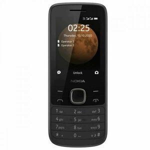 Nokia 225 4G Mobiltelefon, Kártyafüggetlen, Dual Sim, Fekete kép