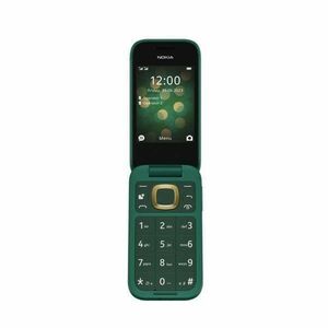 Nokia 2660 4G Flip Mobiltelefon, Kártyafüggetlen, Dual Sim, Zöld kép
