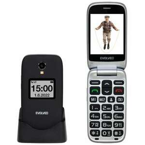 Evolveo EasyPhone FS Kihajtható telefon - Fekete kép