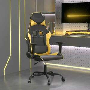 aranyszínű műbőr gamer szék kép