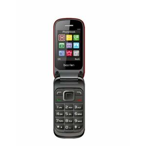 Beafon C245 kártyafüggetlen kinyitható mobiltelefon piros kép