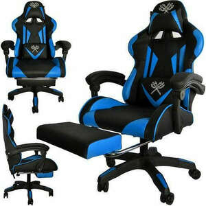 Gamer szék - fekete és kék malatec kép