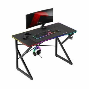 Gamer asztal minőségi íróasztal RGB 1.7 Black kép