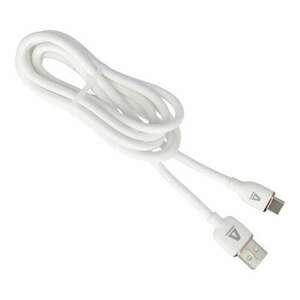 AVAX CB620 CREAMY+ USB A - Type C gyorstöltő kábel, 2.4A, fehér-r... kép