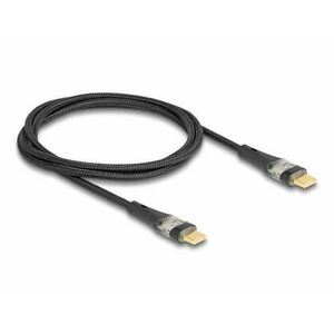 Delock Adat és gyors töltő kábel USB 2.0 USB Type-C apa-apa átlát... kép