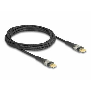 Delock Adat és gyors töltő kábel USB 2.0 USB Type-C apa-aoa átlát... kép