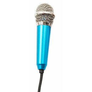 Mini hordozható mikrofon - Kék kép