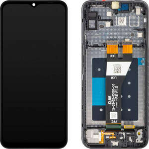 Samsung A146 Galaxy A14 5G fekete gyári LCD kijelző érintővel és... kép